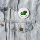 Grüner Sportwagen mit Luftfolie Button (Beispiel)