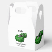 Grüner Sportwagen mit Luftfolie Geschenkschachtel (Geöffnet)