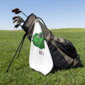 Grüner Sportwagen mit Luftfolie Golfhandtuch (Gras)