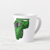 Grüner Sportwagen mit Luftfolie Milchtasse (Rechte Ecke)