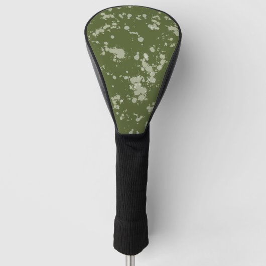 Grüner Spritzer Golf Headcover (Vorderseite)
