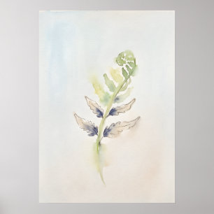 Grüner Spross Neue Anfänge Spirituelle Wandkunst Poster