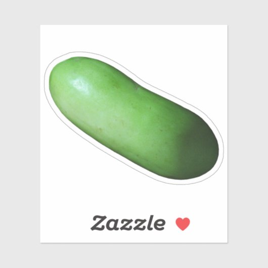 Grüner Squash (Winter Melon) Aufkleber (Blatt)