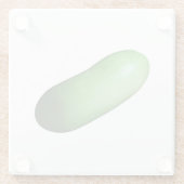 Grüner Squash (Winter Melon) Glasuntersetzer (Rückseite)