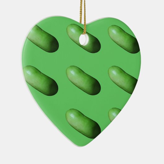 Grüner Squash (Winter Melon) Keramik Ornament (Rechts)