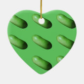 Grüner Squash (Winter Melon) Keramik Ornament (Hinten)