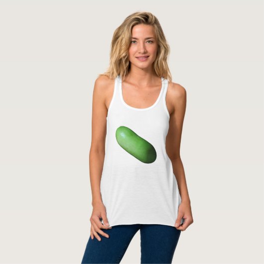Grüner Squash (Winter Melon) Tank Top (Vorderseite Vollansicht)