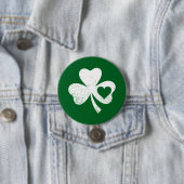 Grüner St. Patricks Day Irischer Patty's Herz Sham Button (Beispiel)