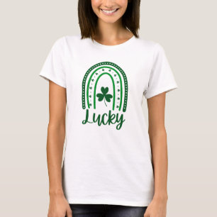 Grüner St. Patrick's Day Regenbogen T-Shirt