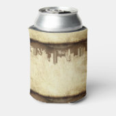 Grüner Stadthintergrund Dosenkühler (Kanne Rückseite)