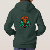 Grüner Stammes-Hoodie Hoodie (Rückseite)