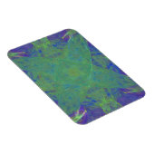 Grüner Starfish auf Lila Abstrakt Magnet (Rechte Seite)