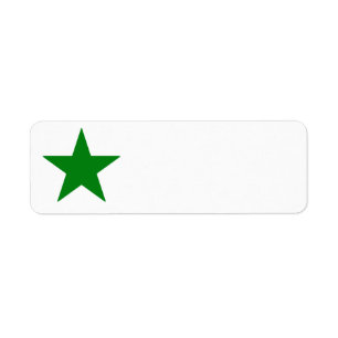 Grüner Stern-Aufkleber