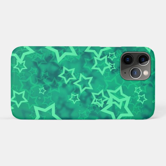 Grüner Stern Case-Mate iPhone Hülle (Rückseite (Horizontal))