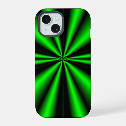 Grüner Stern der Hoffnung iPhone 15 Hülle (Rückseite)