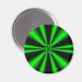 grüner Stern der Hoffnung Magnet (Vorderseite/Rückseite)