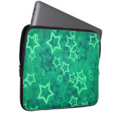 Grüner Stern Laptopschutzhülle (Vorne Rechts)