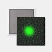 Grüner Stern-Magnet Magnet (Vorderseite/Rückseite)