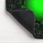 Grüner Stern Mousepad (Ecke)