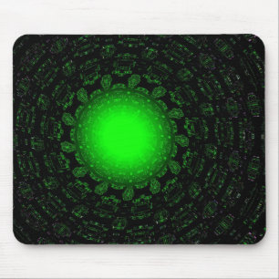 Grüner Stern Mousepad