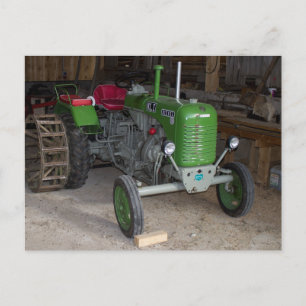 Grüner Steyr Traktor KL I Postkarte