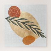 Grüner Stiel Boho Puzzle (Horizontal)