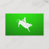 Grüner Stier-Reiter Visitenkarte (Rückseite)