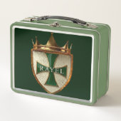 Grüner StrahlEl Crest   Metall Brotdose (Vorderseite)