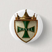 Grüner StrahlEl Wappen Knopf / Abzeichen Button (Vorderseite)