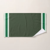 Grüner Streifen Badhandtuch Set (Handtuch)