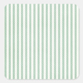 grüner Streifen Quadratischer Aufkleber (Vorderseite)