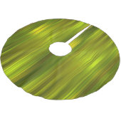 Grüner Streifen-Rock Polyester Weihnachtsbaumdecke (Schrägansicht)