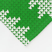 Grüner Strick Pullover mit Wildlederleder Fleecedecke (Ecke)