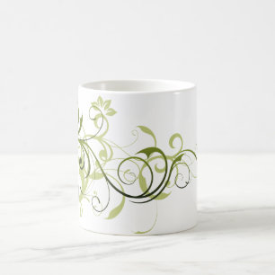 Grüner Strudel Kaffeetasse