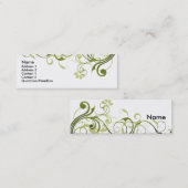 Grüner Strudel Mini Visitenkarte (Vorne/Hinten)