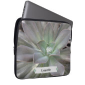 Grüner Sukkulent Personalisiert Laptopschutzhülle (Vorne Rechts)