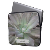 Grüner Sukkulent Personalisiert Laptopschutzhülle (Vorderseite Links)