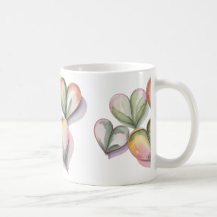 Grüner Sukkulenten-Herzbecher Kaffeetasse