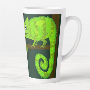 Grüner süßer Chamäleon Milchtasse