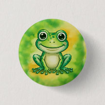 Grüner süßer Frosch