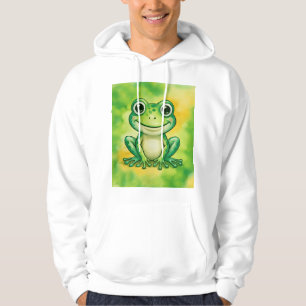 Grüner süßer Frosch Hoodie