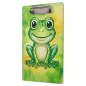 Grüner süßer Frosch Klemmbrett (Links)