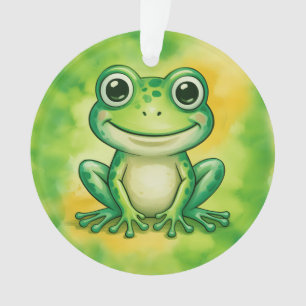 Grüner süßer Frosch Ornament
