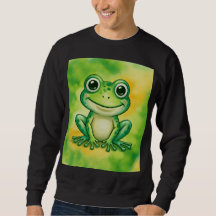 Grüner süßer Frosch