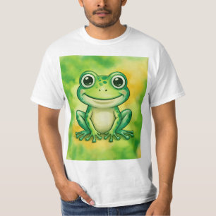 Grüner süßer Frosch T-Shirt