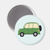 Grüner SUV Magnet (Vorderseite/Rückseite)