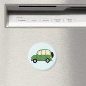 Grüner SUV Magnet (In Situ (Geschirrspüler))