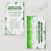 grüner Szenen-Schmutz Visitenkarte (Vorne/Hinten)