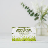 grüner Szenen-Schmutz Visitenkarte (Stehend Vorderseite)