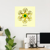 GRÜNER TALISMAN POSTER (Heimbüro)